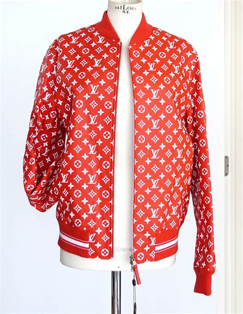 supreme louis vuitton leather jacket|Louis Vuitton x supreme cartera.